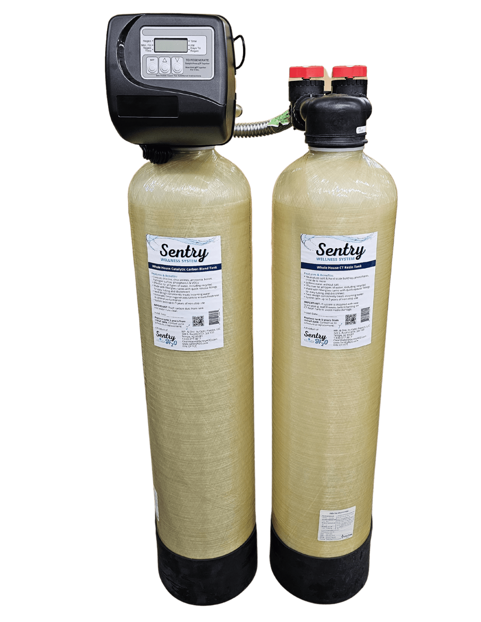 Standard size Sentry whole house water filtration